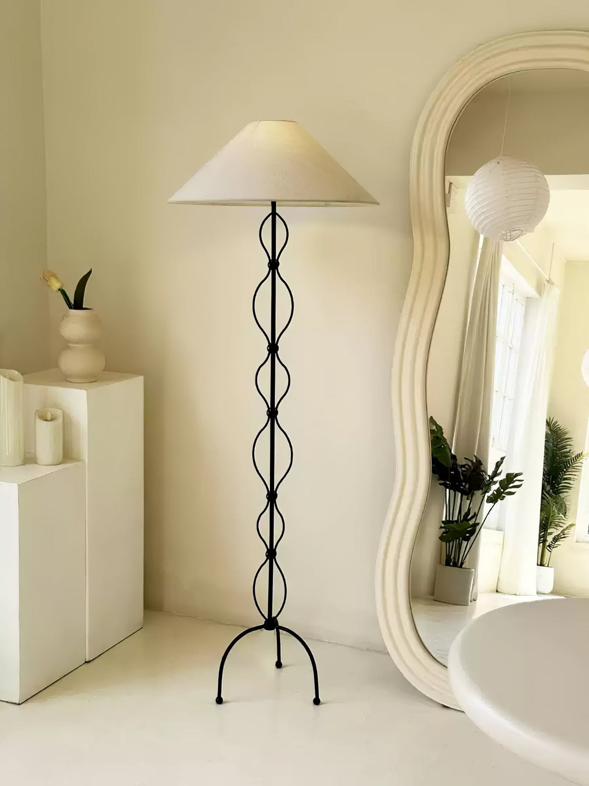 Minimalist Iron Twist Floor Lamp - view 3