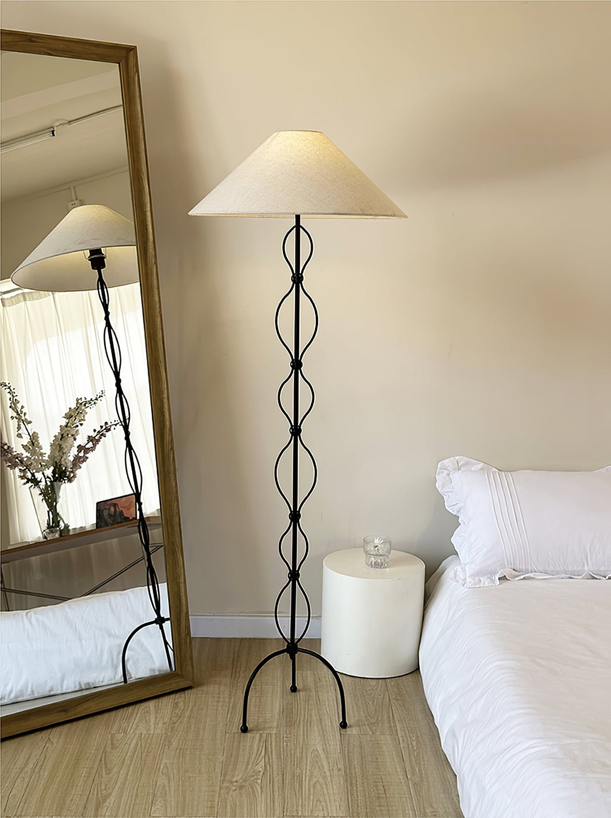 Minimalist Iron Twist Floor Lamp - view 5