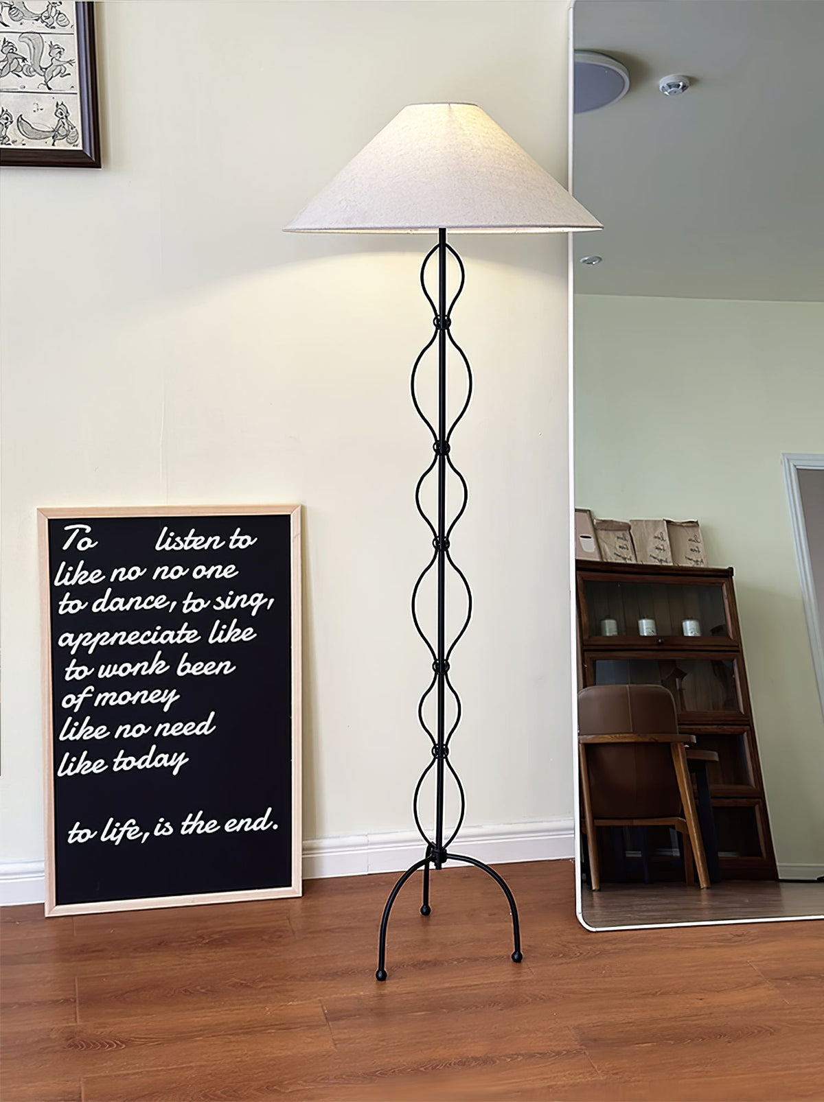 Minimalist Iron Twist Floor Lamp - view 8