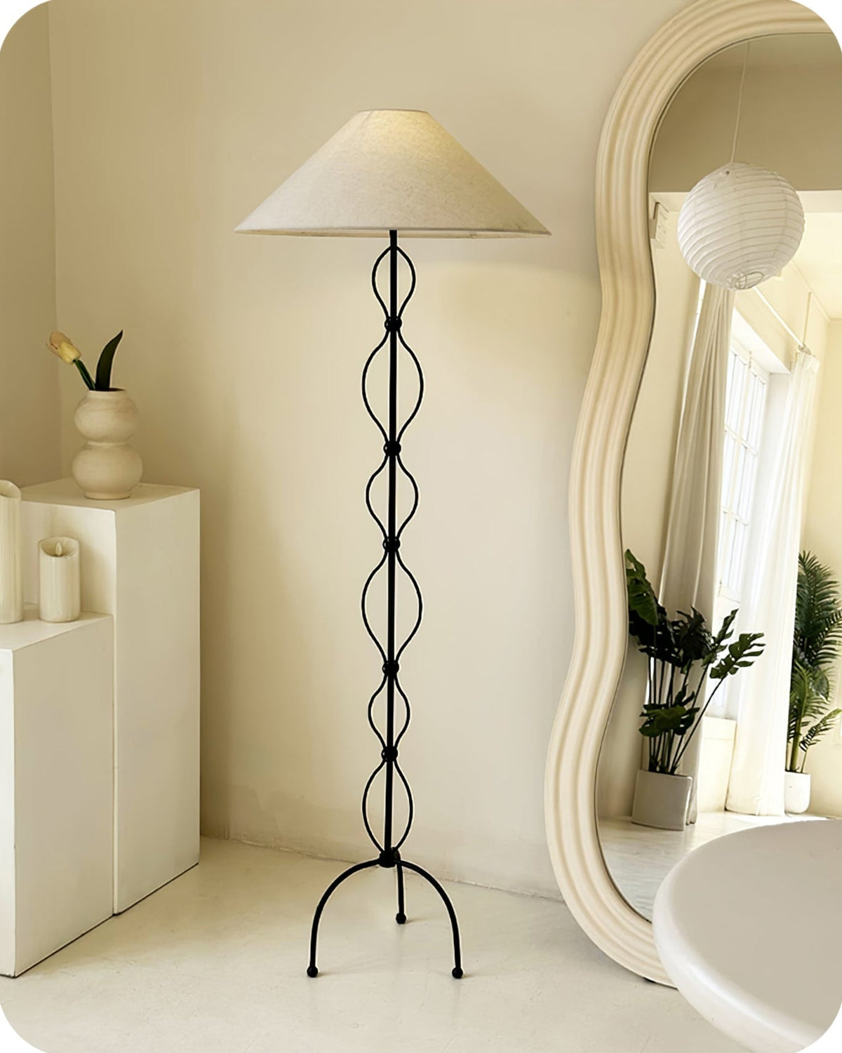 Minimalist Iron Twist Floor Lamp - view 11