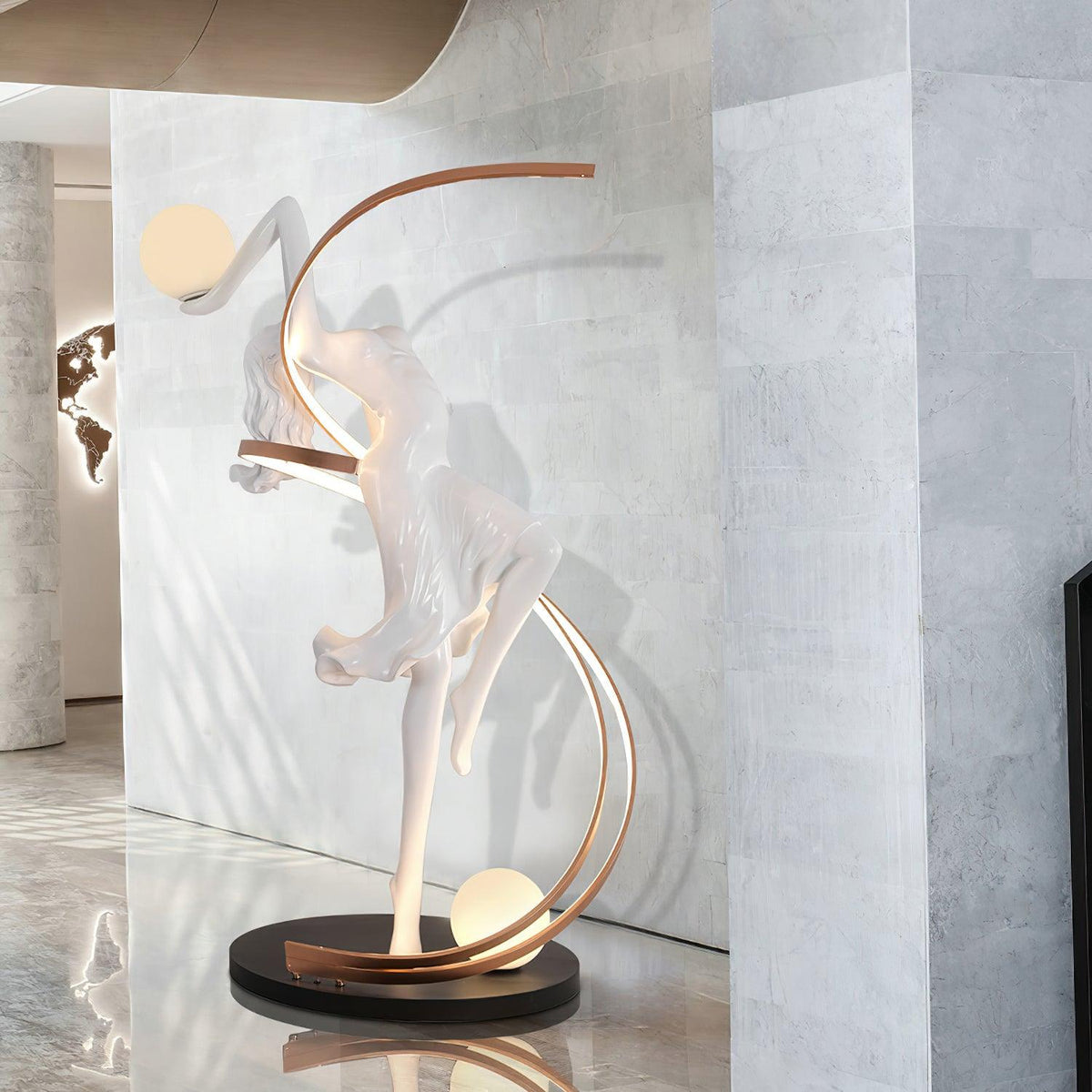 Misha Goddess Statue Floor Lamp - view 3