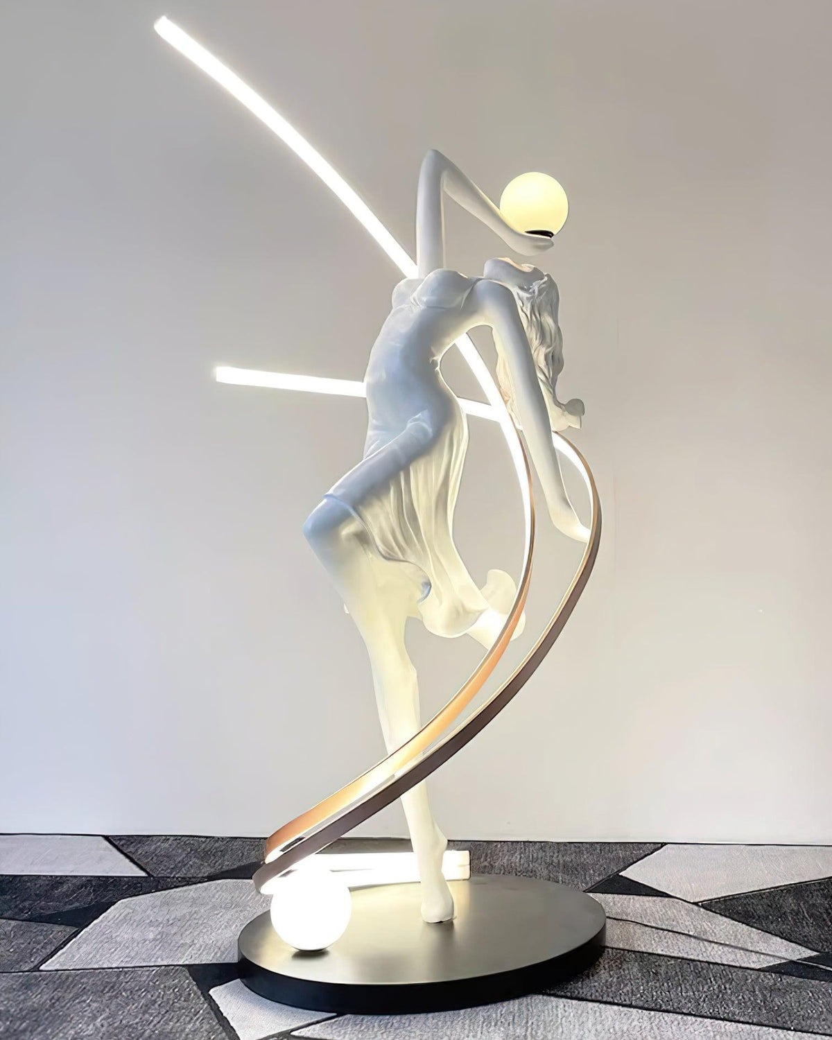 Misha Goddess Statue Floor Lamp - view 20