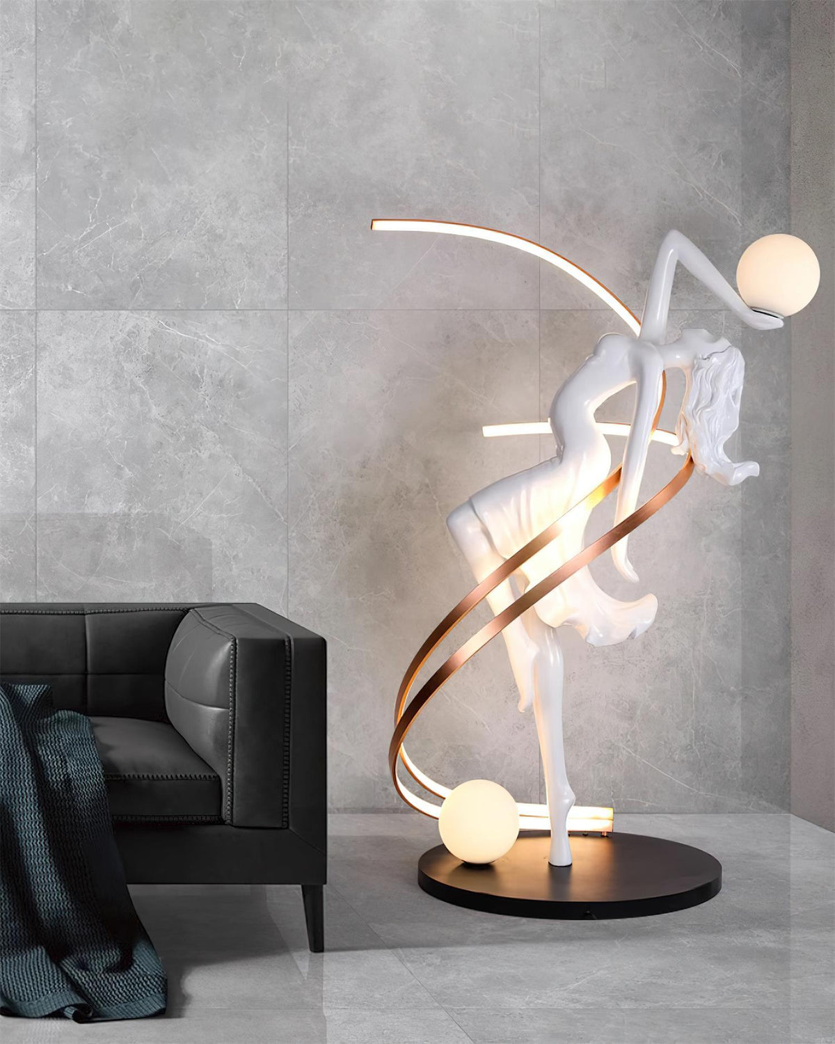 Misha Goddess Statue Floor Lamp - view 8