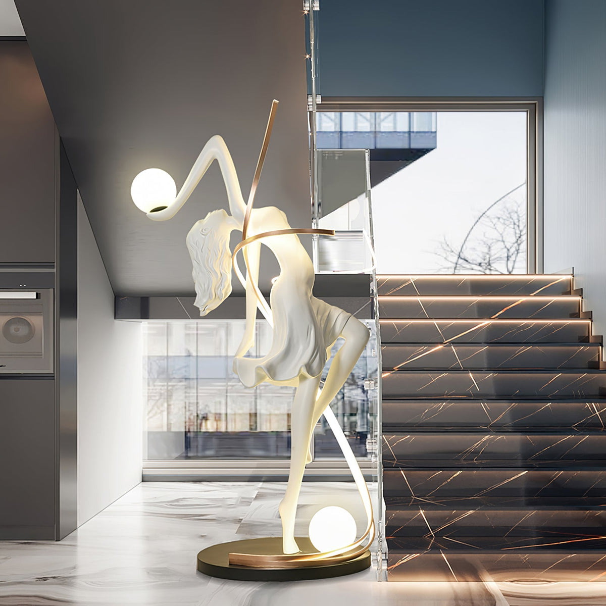 Misha Goddess Statue Floor Lamp - view 23