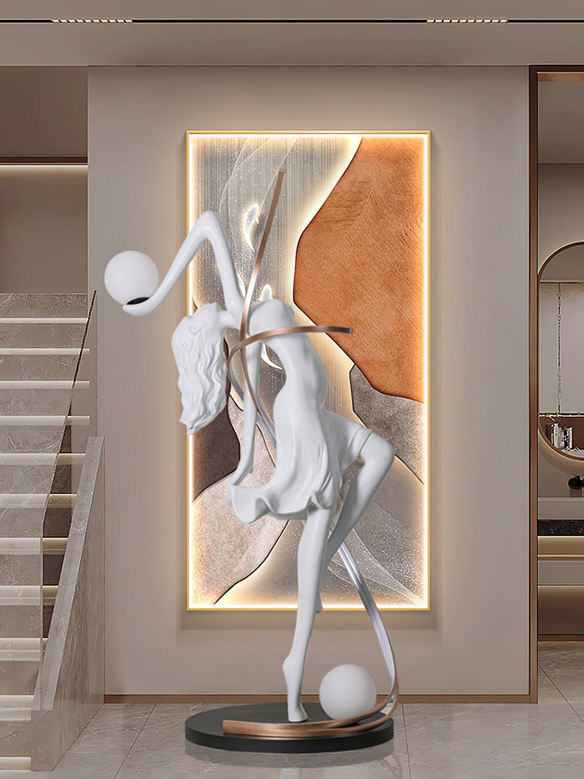 Misha Goddess Statue Floor Lamp - view 12