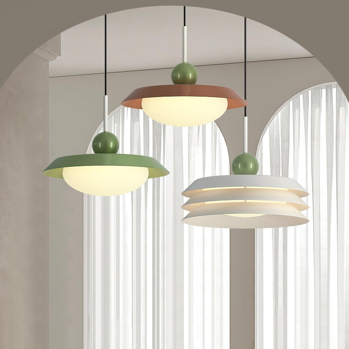 Morandi Layered Pendant Lamp - view 3