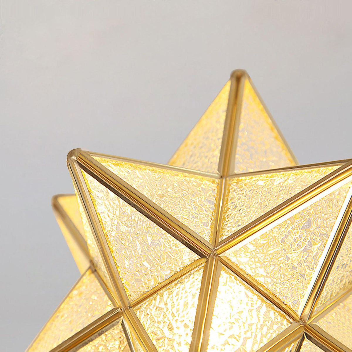 Brass Star Ceiling Light 7.9 Inch