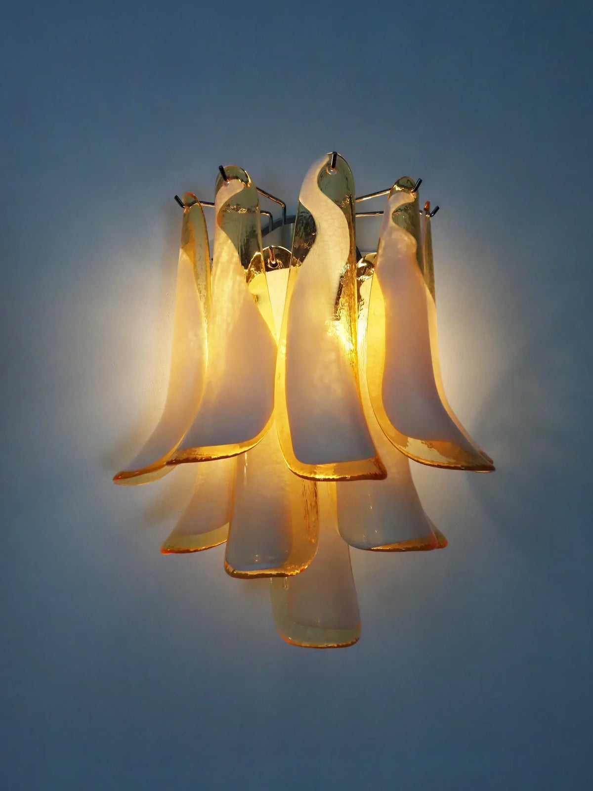 Vintage Murano Caramel Wall Lights