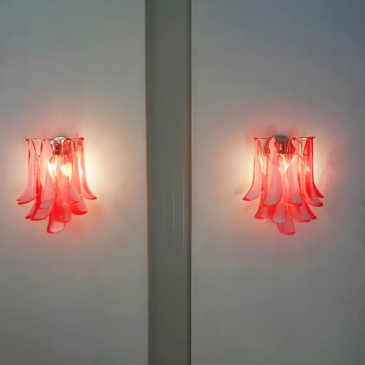 Vintage Murano Red Wall Lights