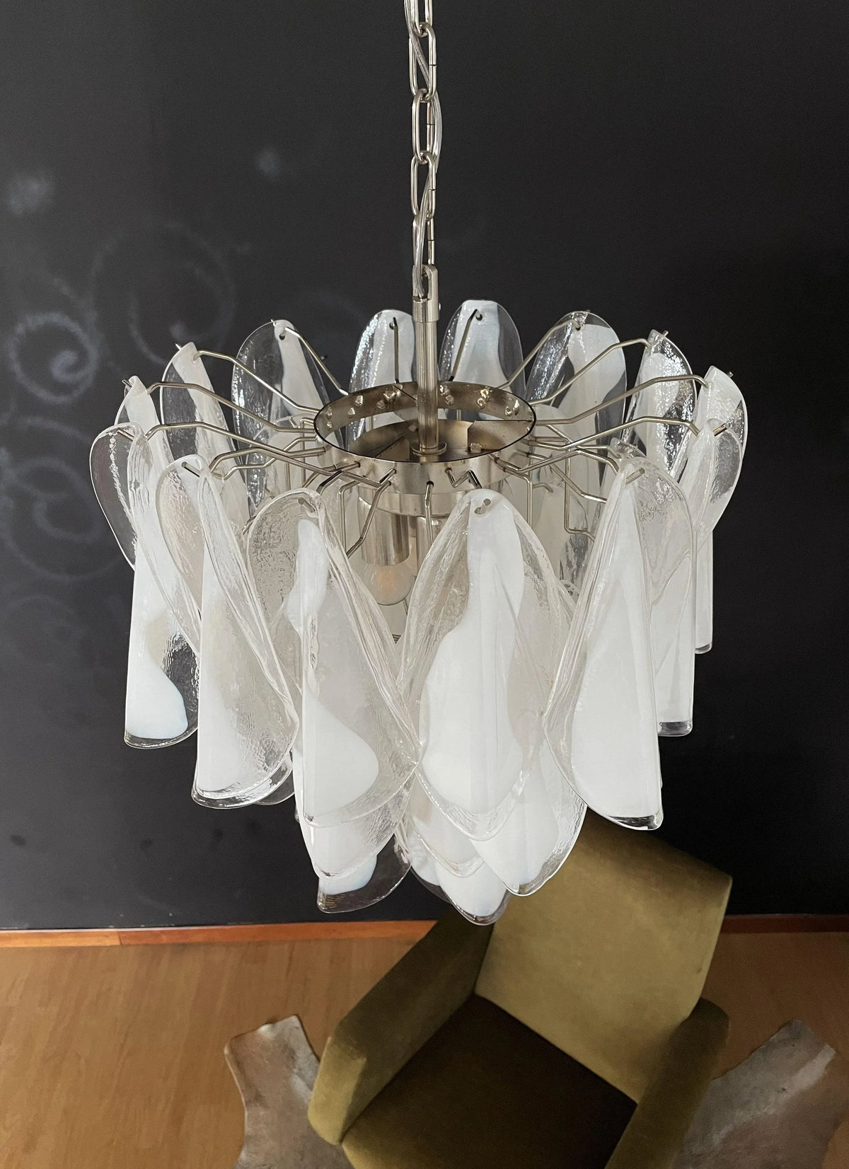Vintage Murano Rondini Glass Chandelier - view 7