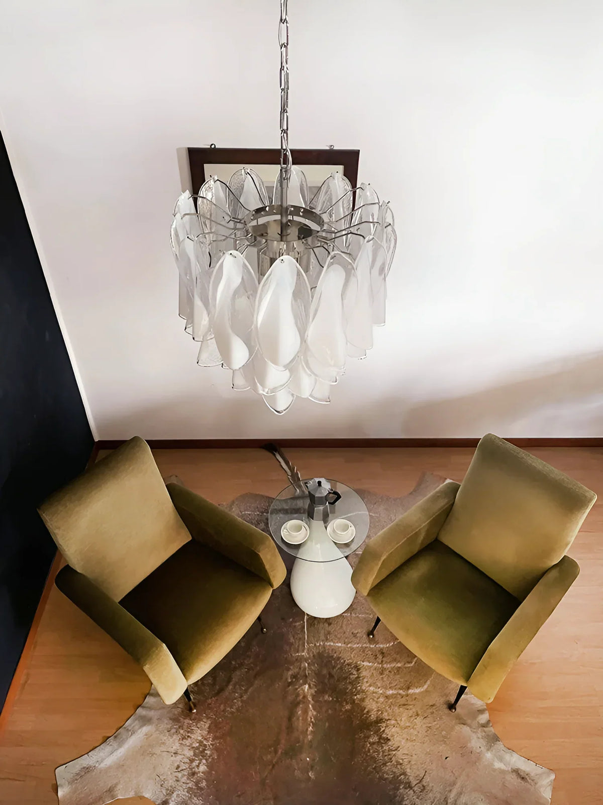 Vintage Murano Rondini Glass Chandelier - view 5