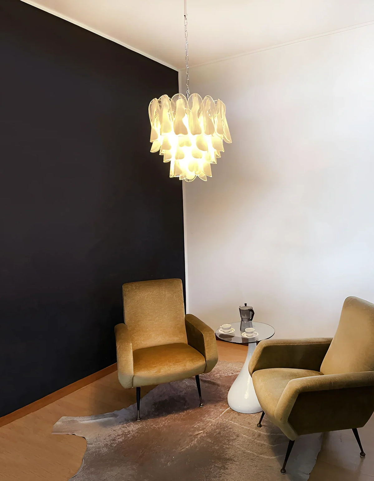 Vintage Murano Rondini Glass Chandelier - view 4