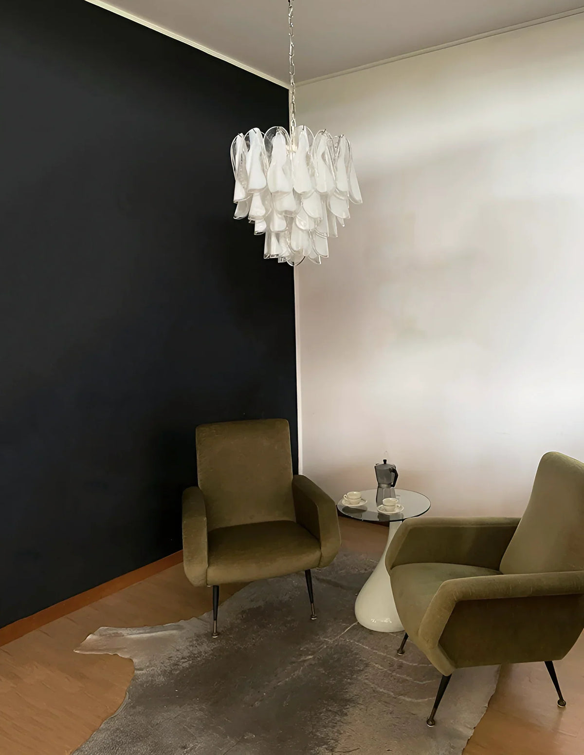 Vintage Murano Rondini Glass Chandelier - view 3