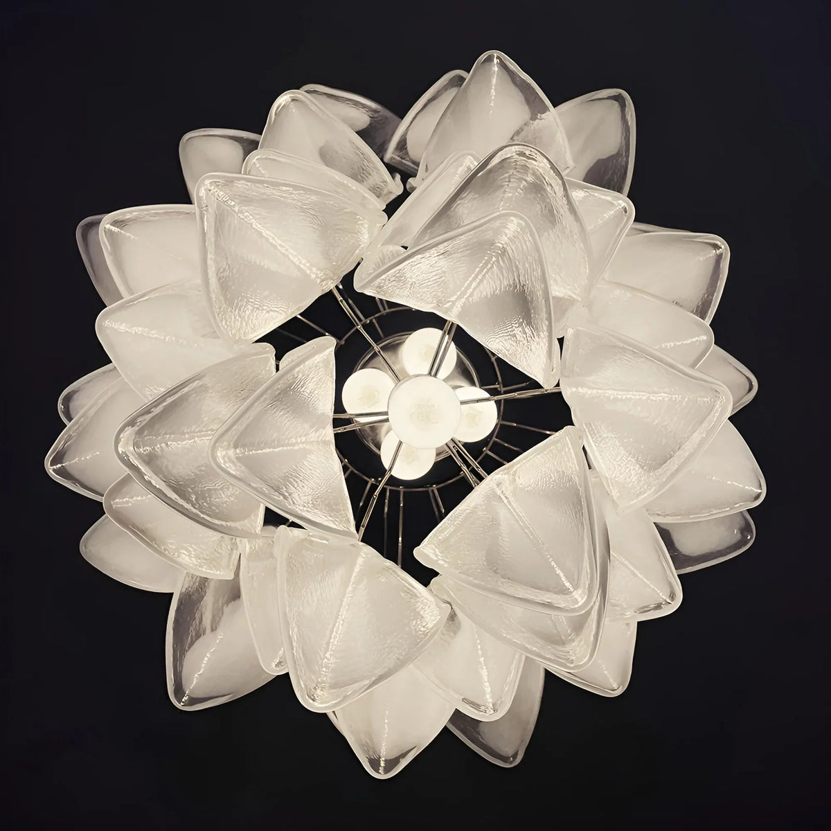 Vintage Murano Rondini Glass Chandelier - view 11