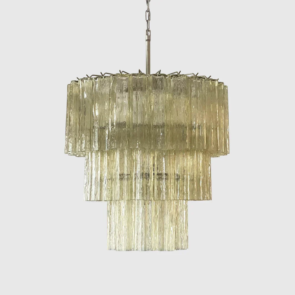 Murano Honey Glass Tube Chandelier - view 11