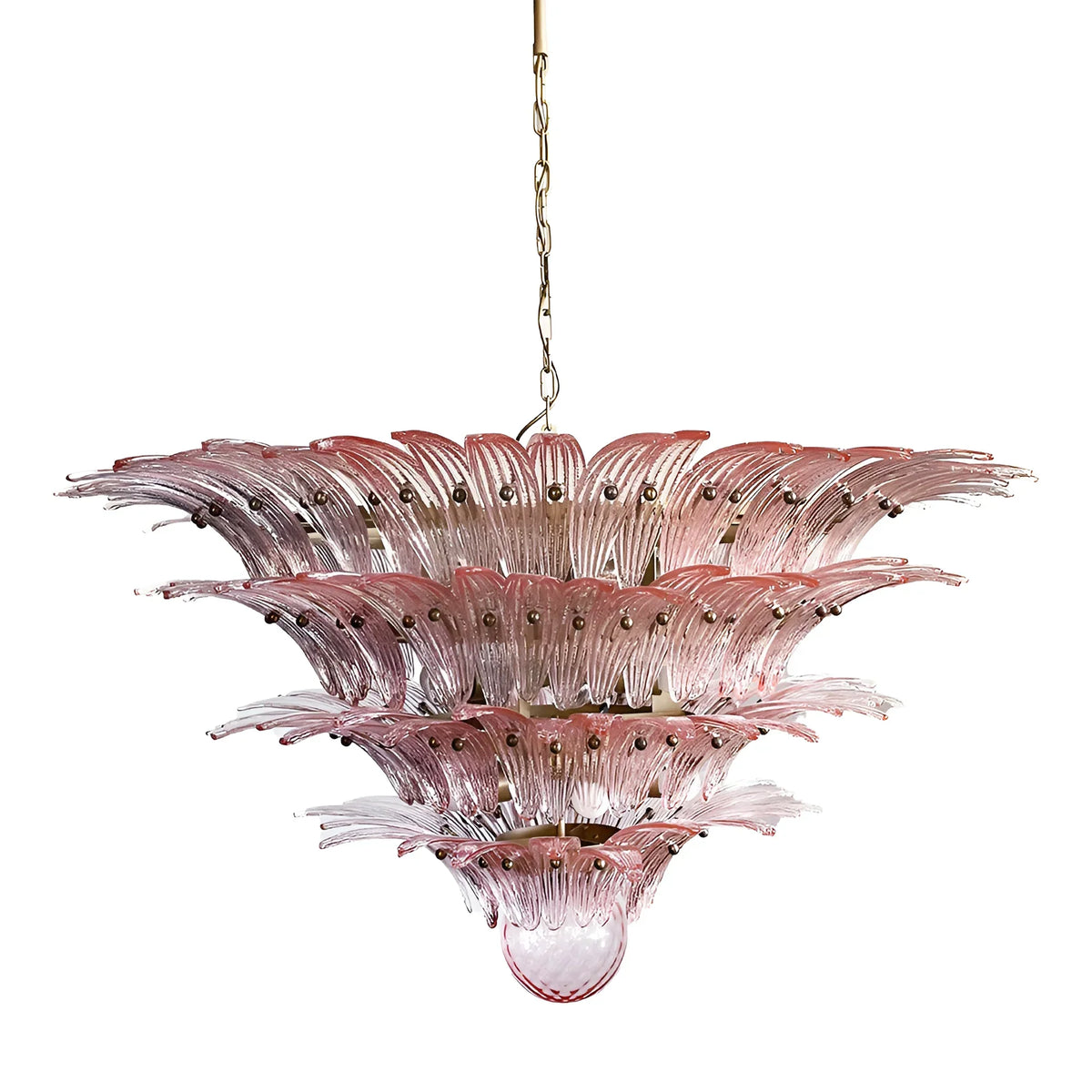 Murano Palmette Pink Chandelier Glass - view 18