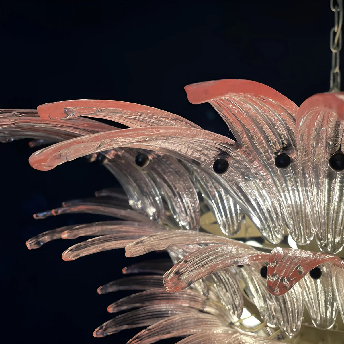 Murano Palmette Pink Chandelier Glass - view 14