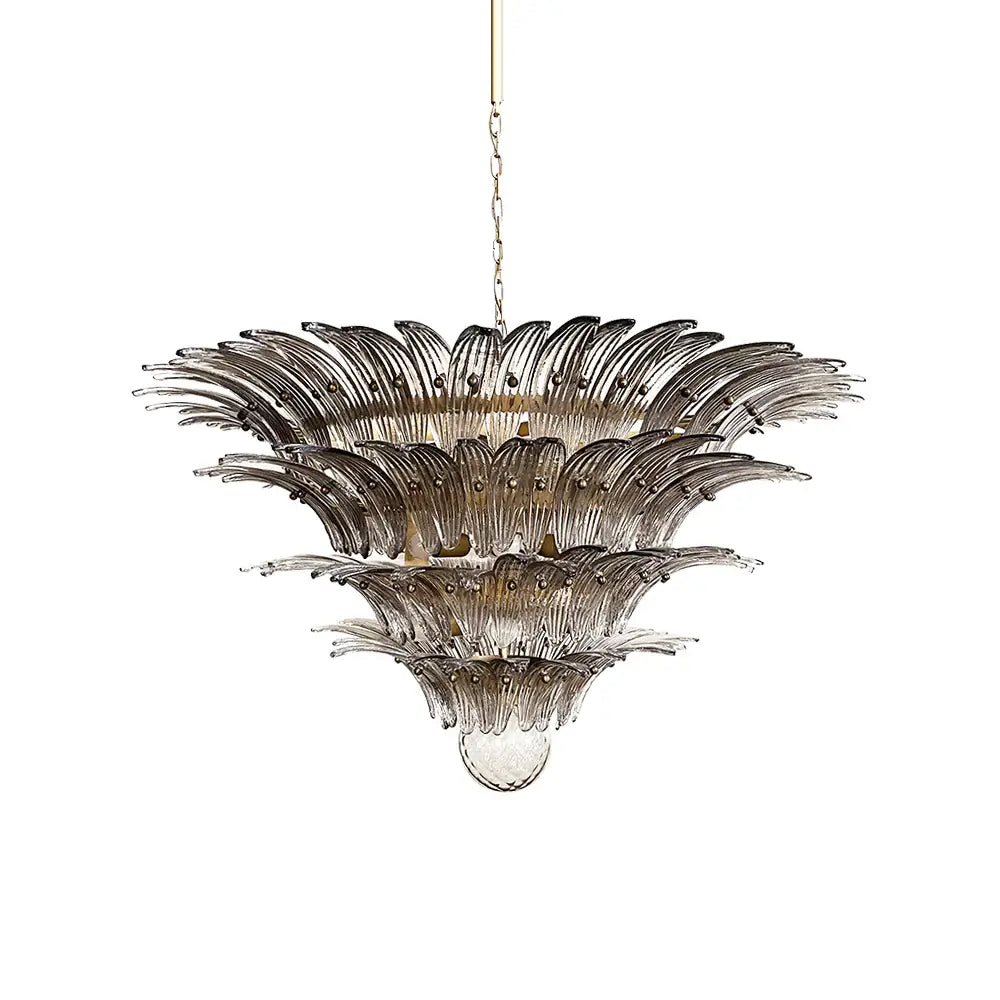 Murano Palmette Smoked Chandelier Glass - view 20