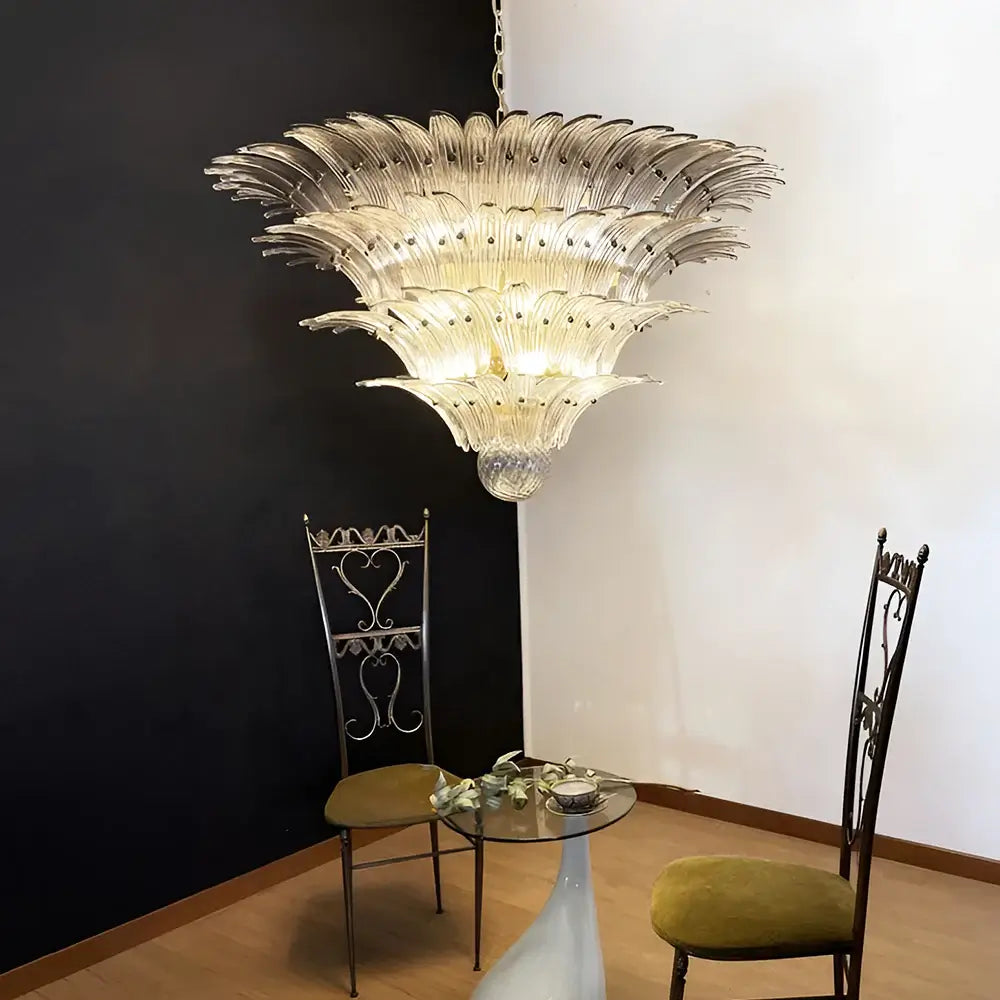 Murano Palmette Smoked Chandelier Glass - view 2