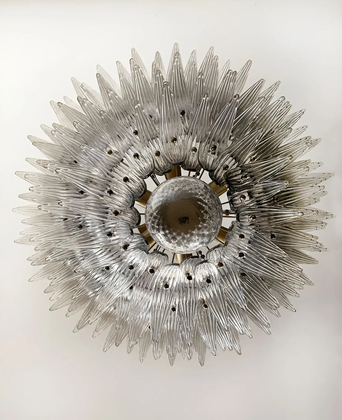 Murano Palmette Smoked Chandelier Glass - view 14