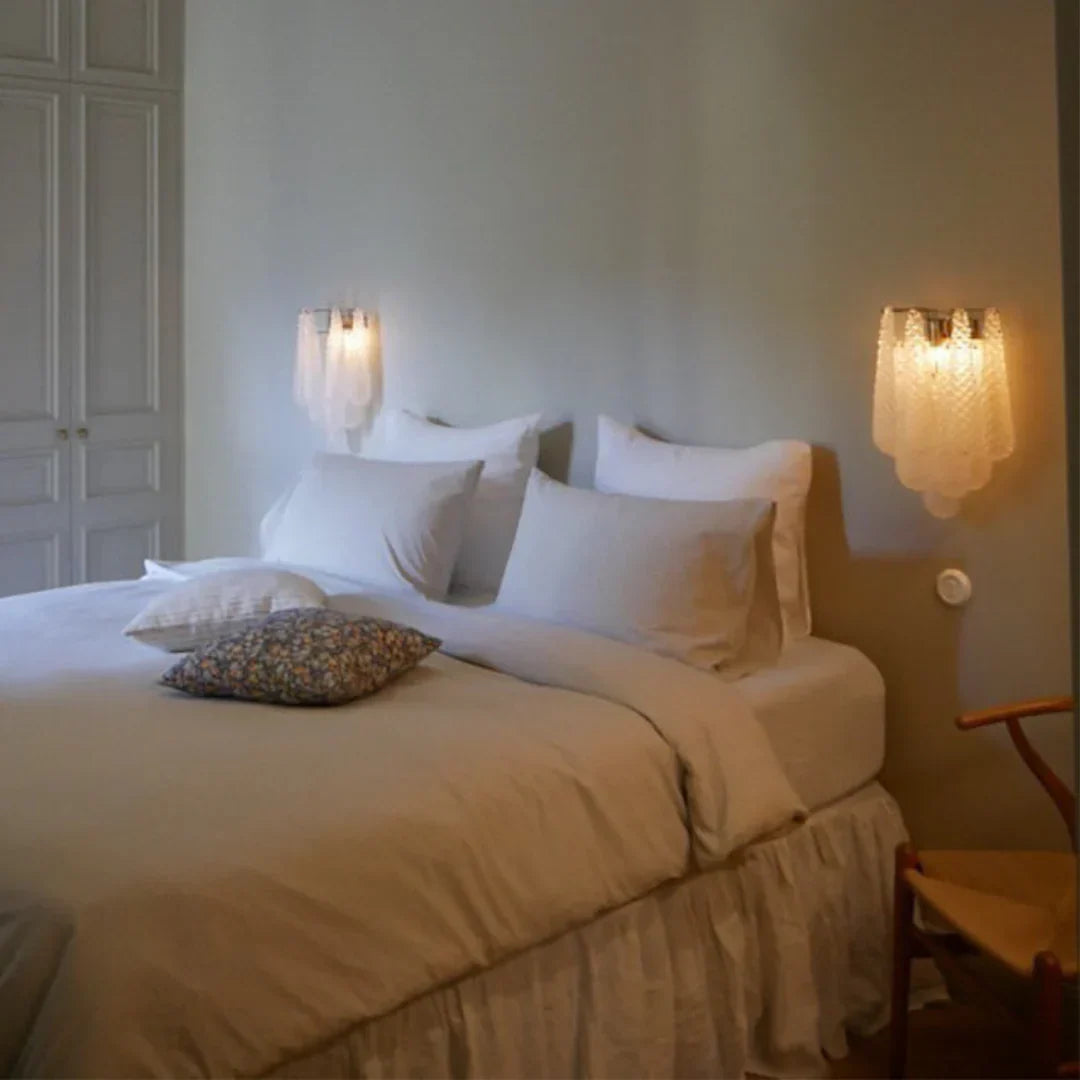 Murano Petals White Wall Light