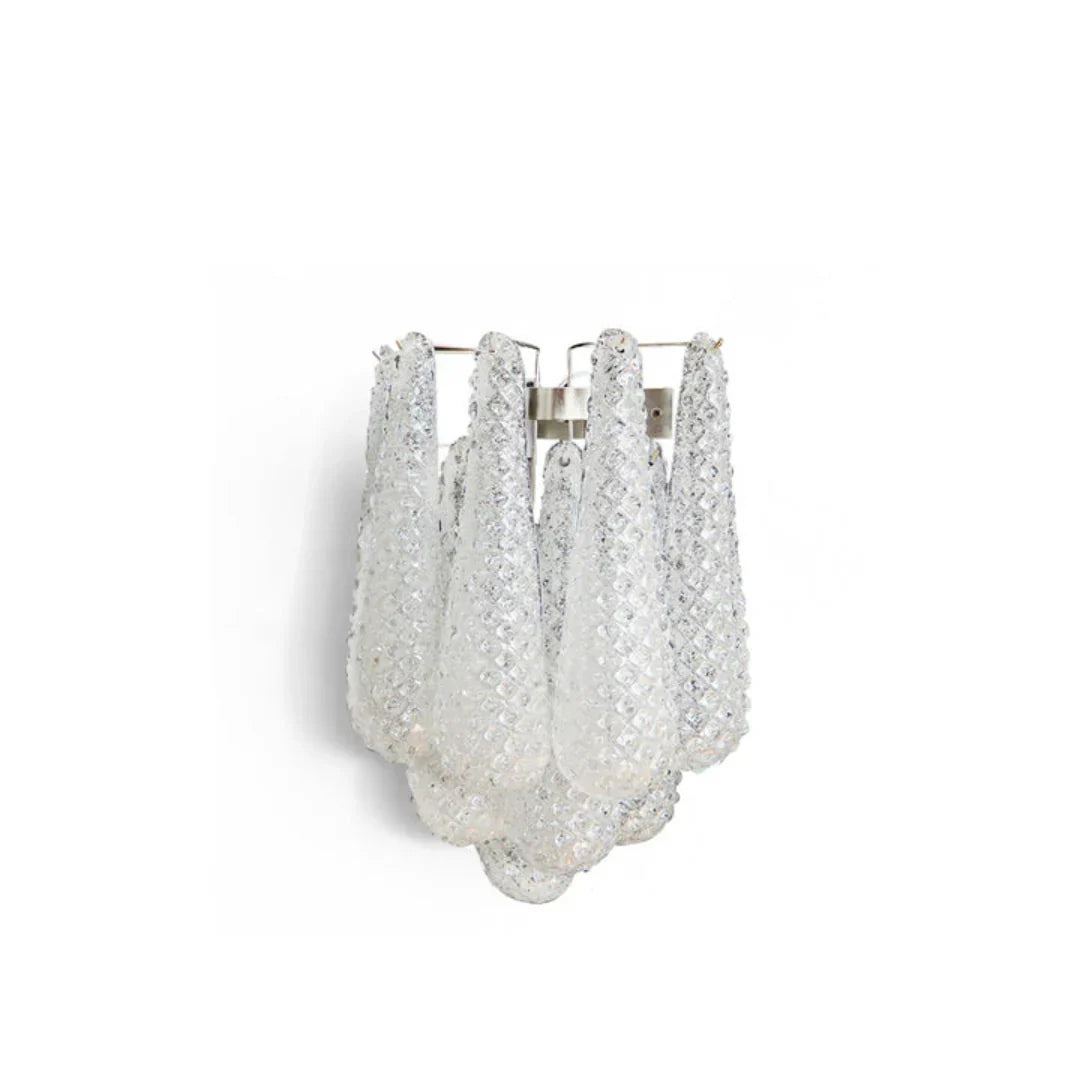 Murano Petals White Wall Light