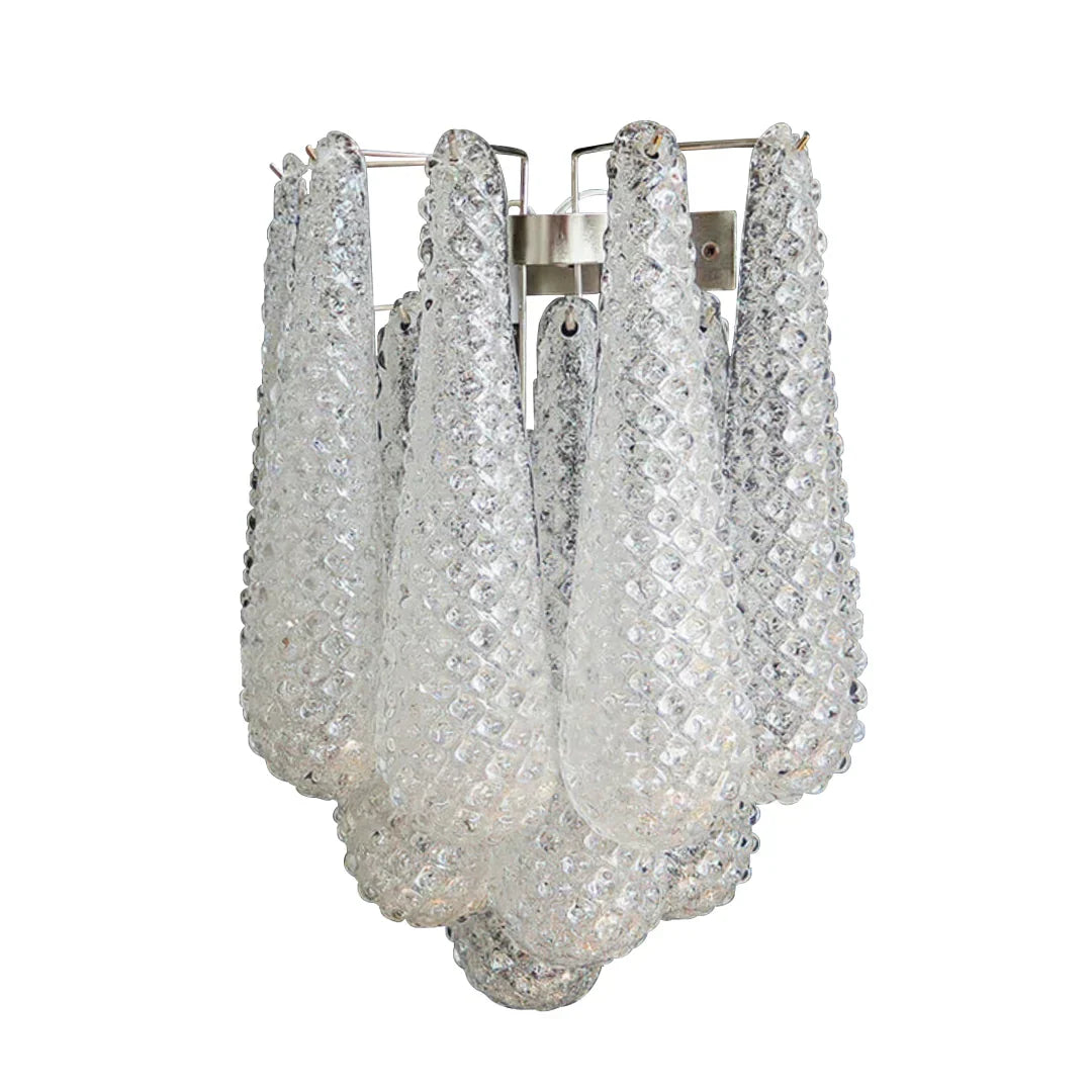 Murano Petals White Wall Light