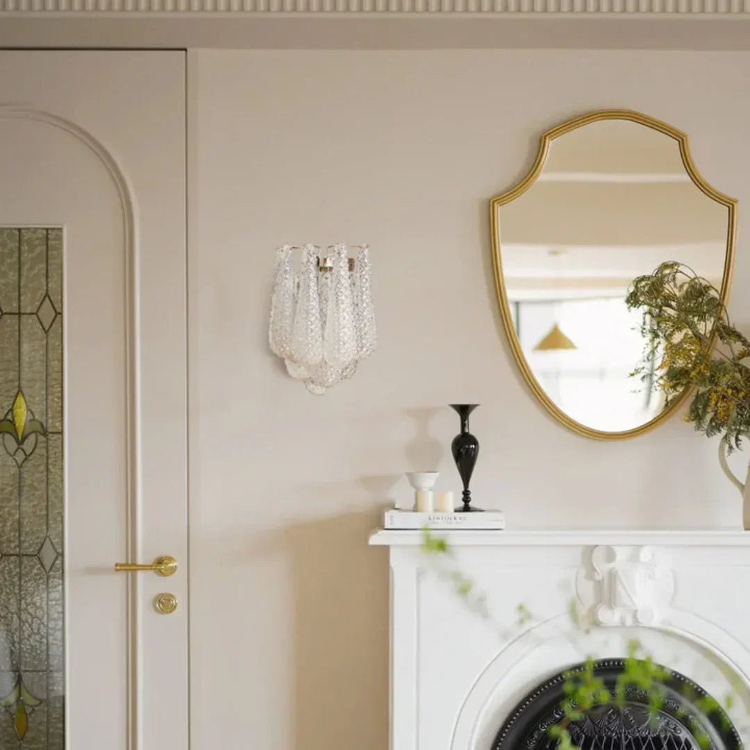Murano Petals White Wall Light