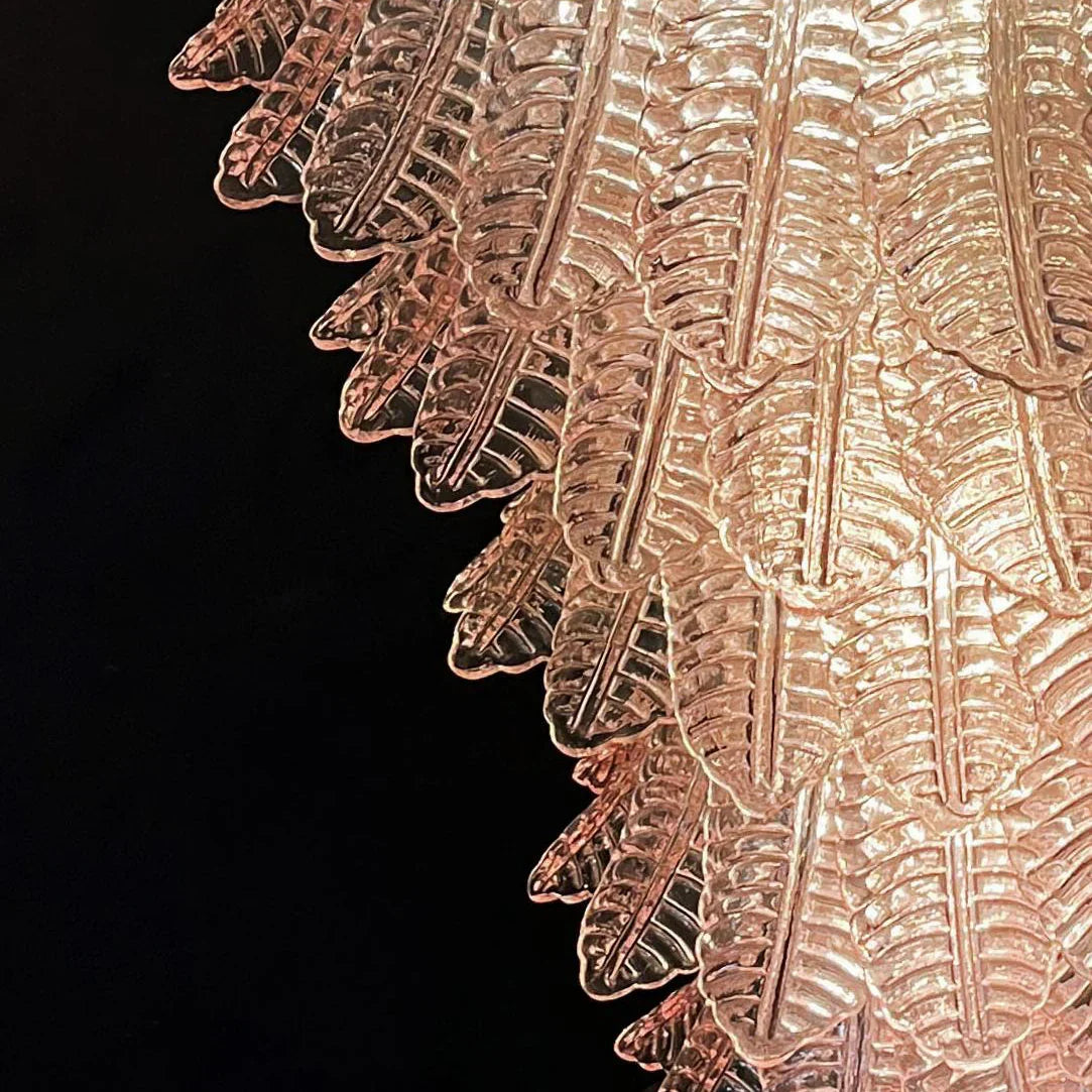 Murano Pink Felch Spiral Chandelier - view 17