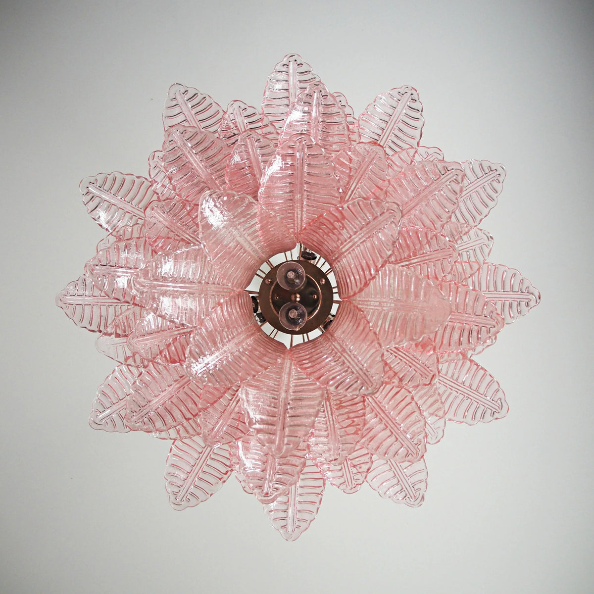 Murano Pink Ferns Glass Chandelier - view 10