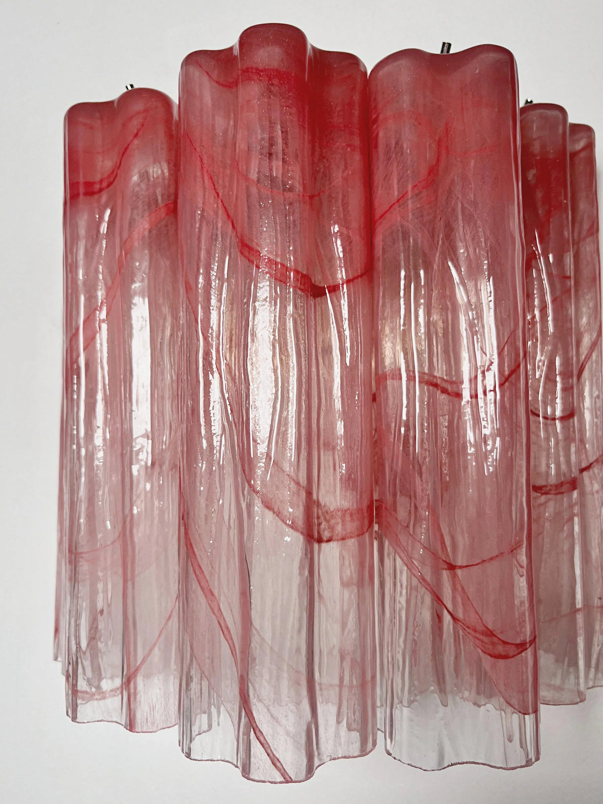 Murano Pink Glass Tube Wall Lamp - view 11