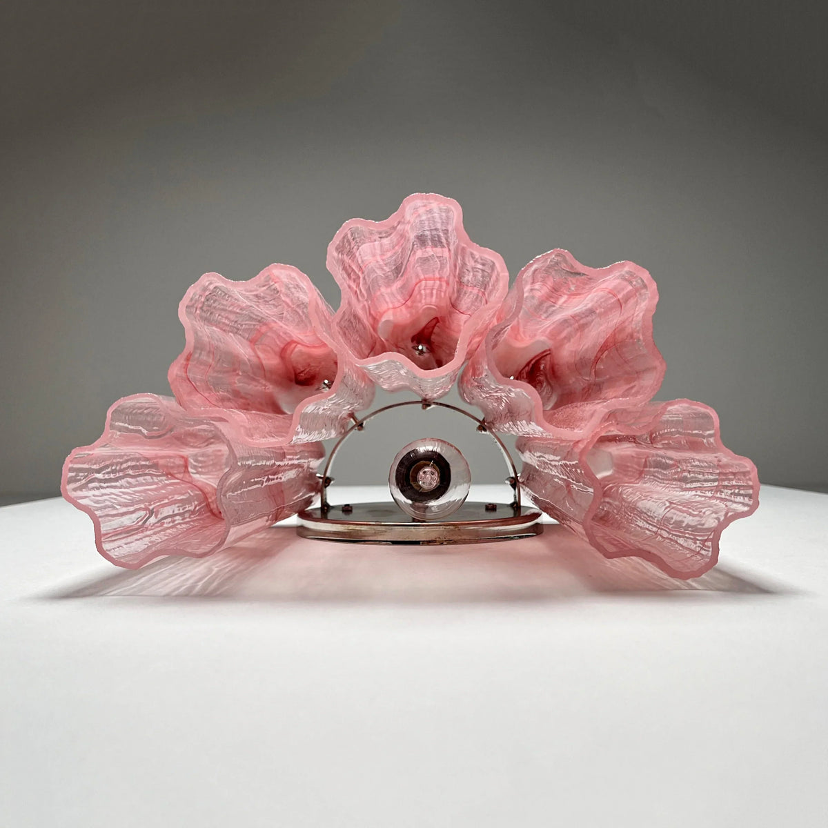 Murano Pink Glass Tube Wall Lamp - view 6