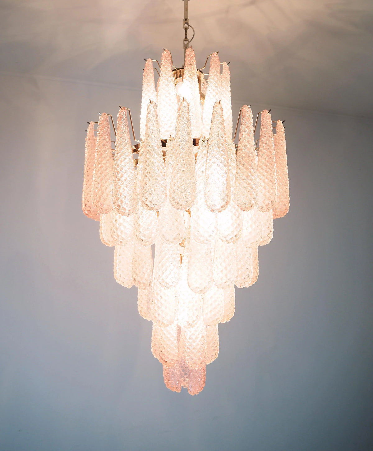 Murano Pink Petals Glass Chandelier - view 11