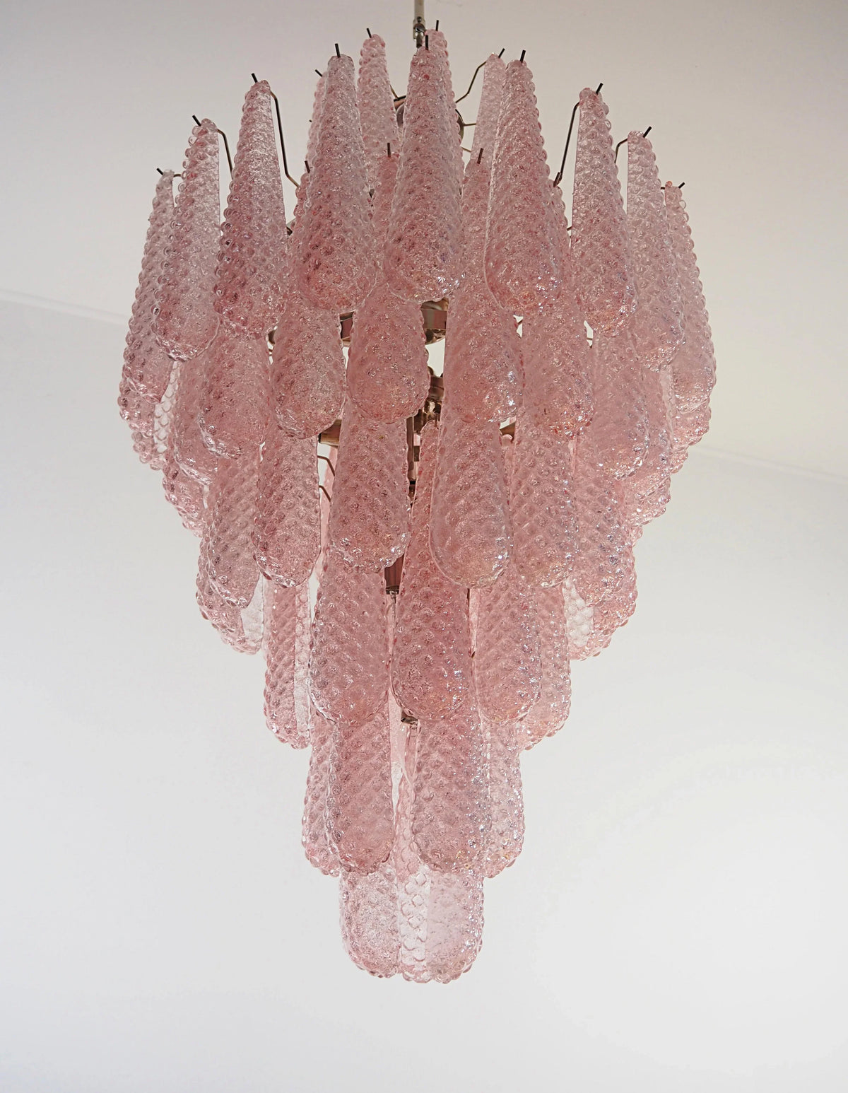 Murano Pink Petals Glass Chandelier - view 12