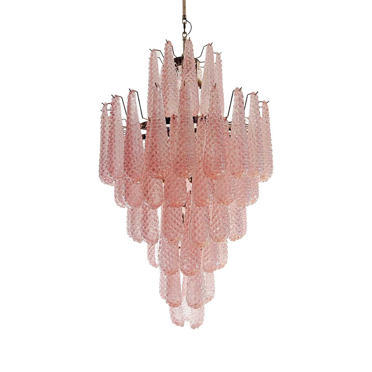 Murano Pink Petals Glass Chandelier - view 17