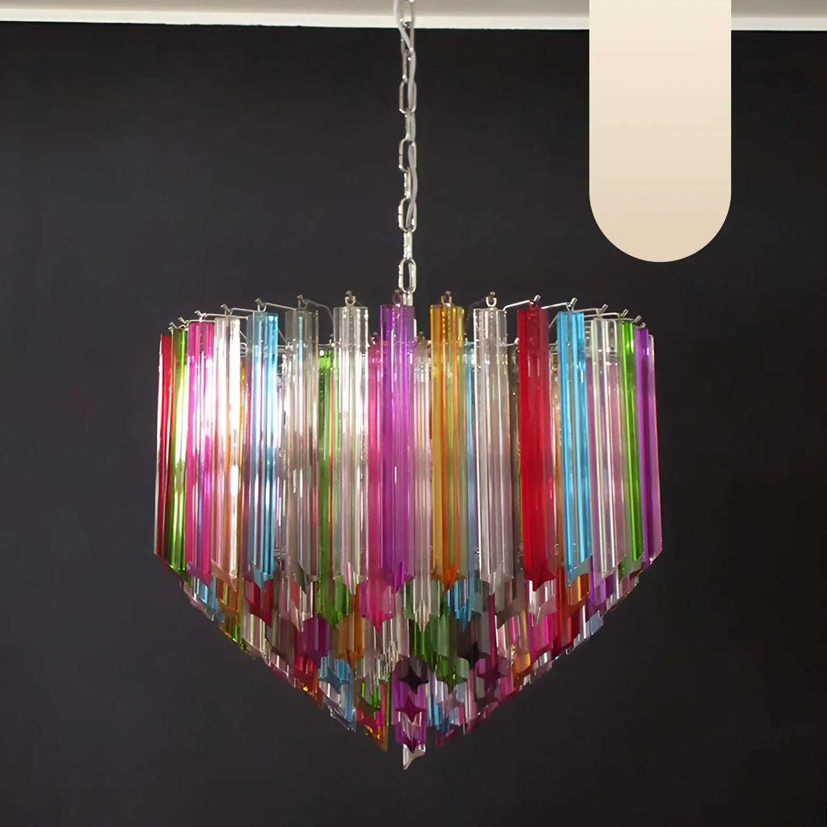 Murano Prisms Multicolored Chandelier - view 18