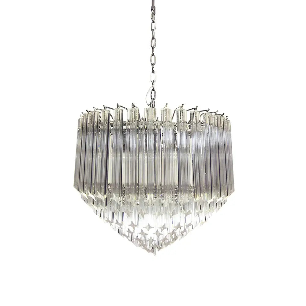 Murano Quadriedri Prisms Transparent Chandelier - view 25