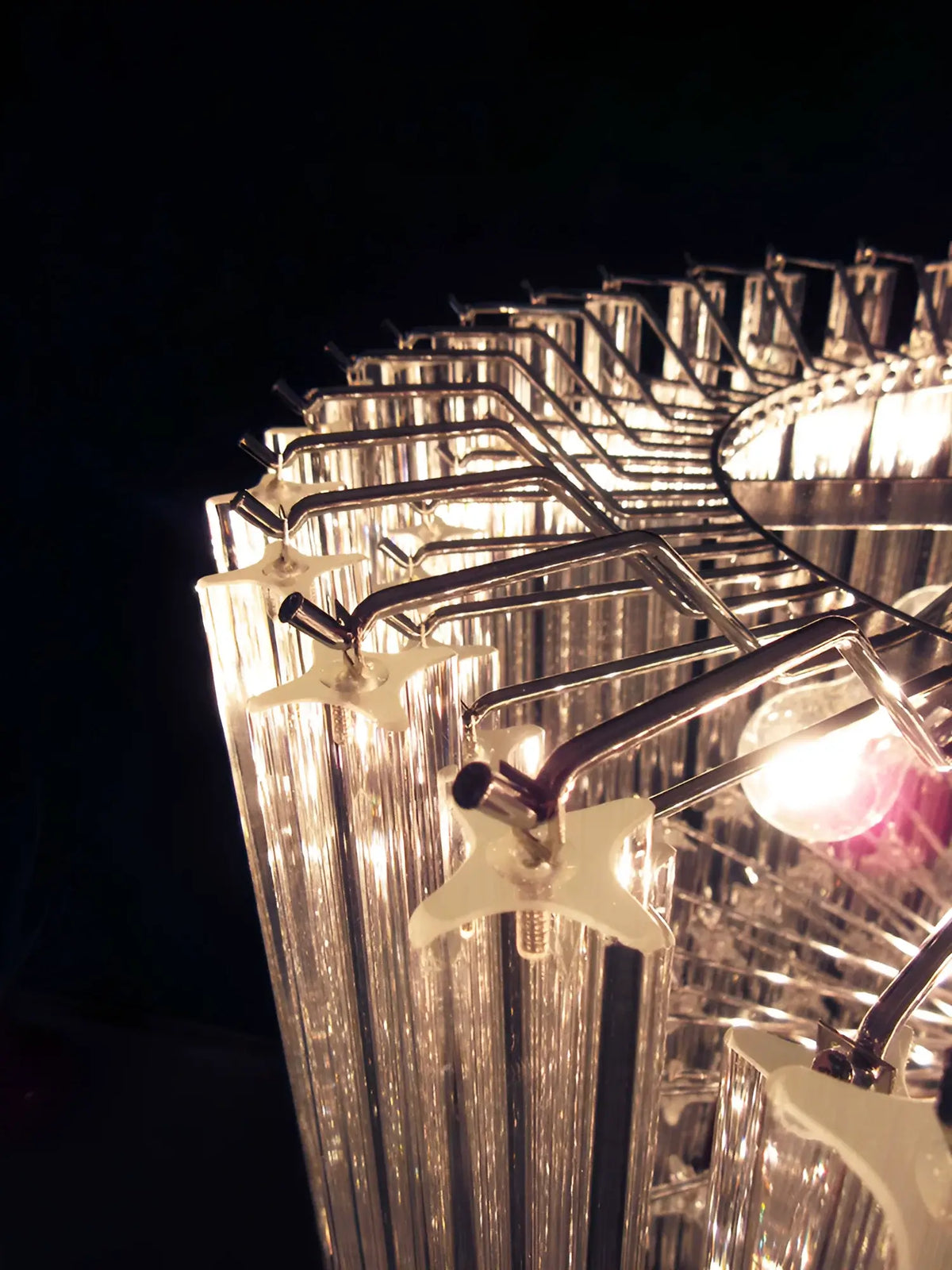 Murano Quadriedri Prisms Transparent Chandelier - view 18