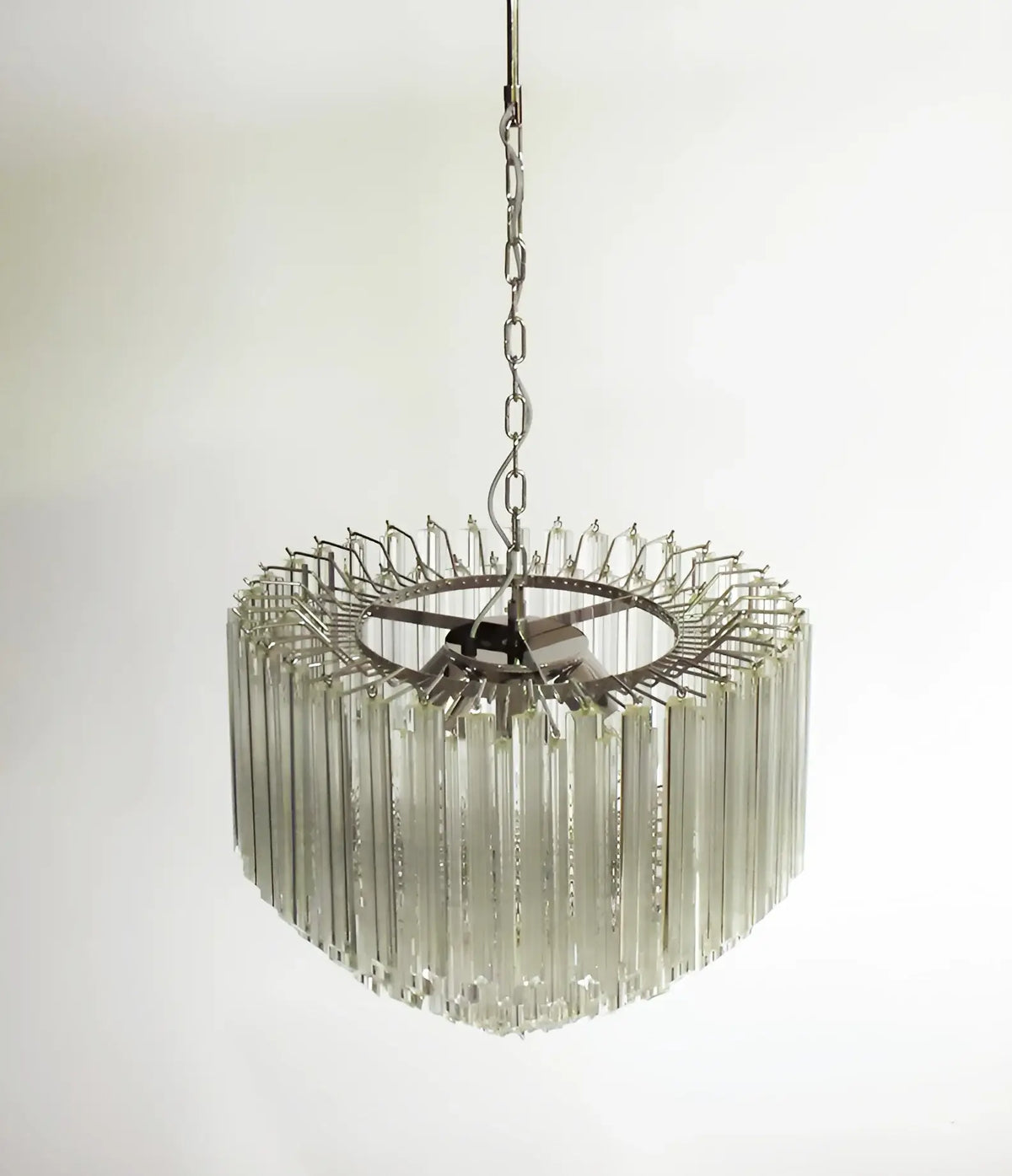 Murano Quadriedri Prisms Transparent Chandelier - view 11