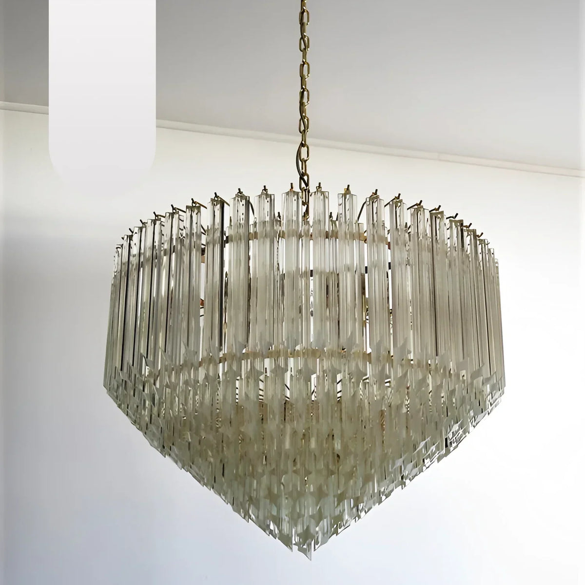 Murano Quadriedri Prisms Transparent Chandelier - view 23