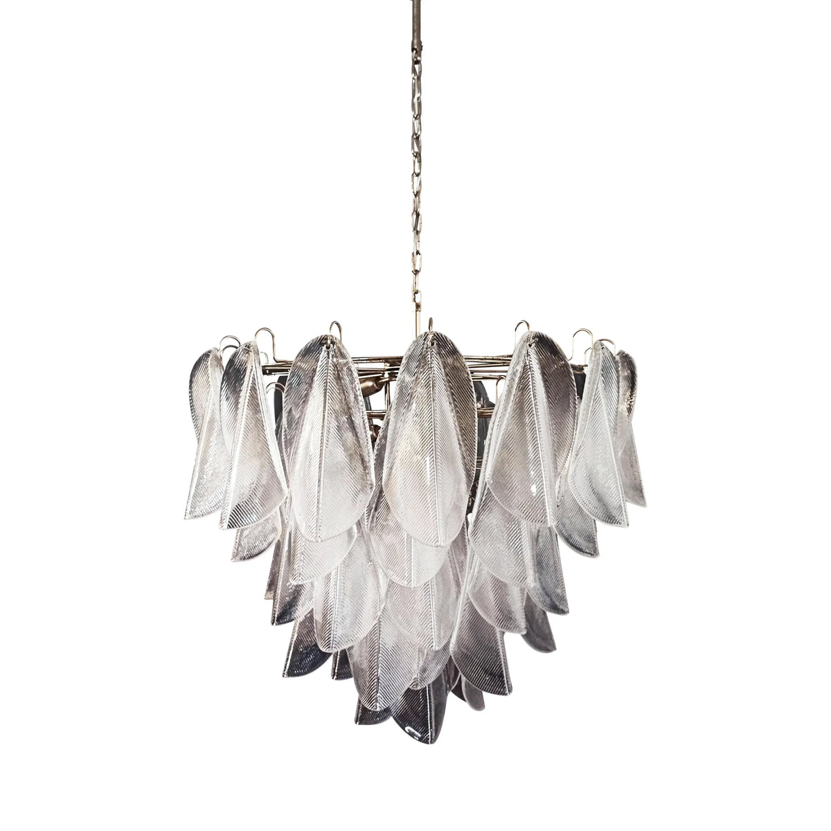 Murano Glass Leaves Transparent Chandelier - view 16