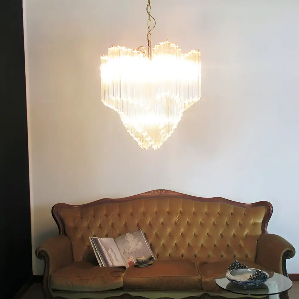 Murano Shaded Trasparent Prism Chandelier - view 2