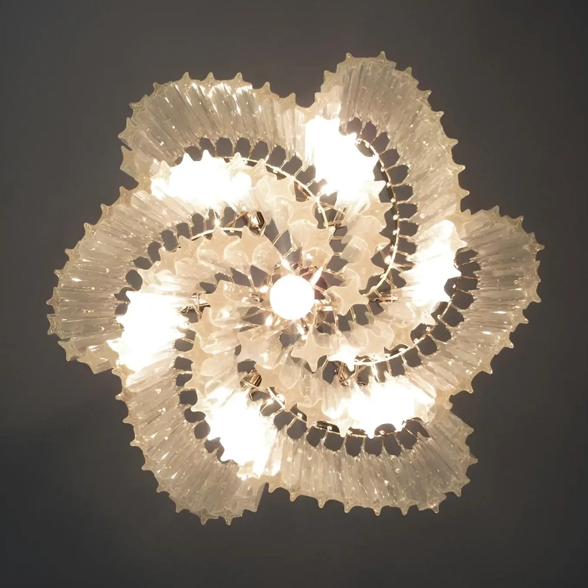 Murano Shaded Trasparent Prism Chandelier - view 10