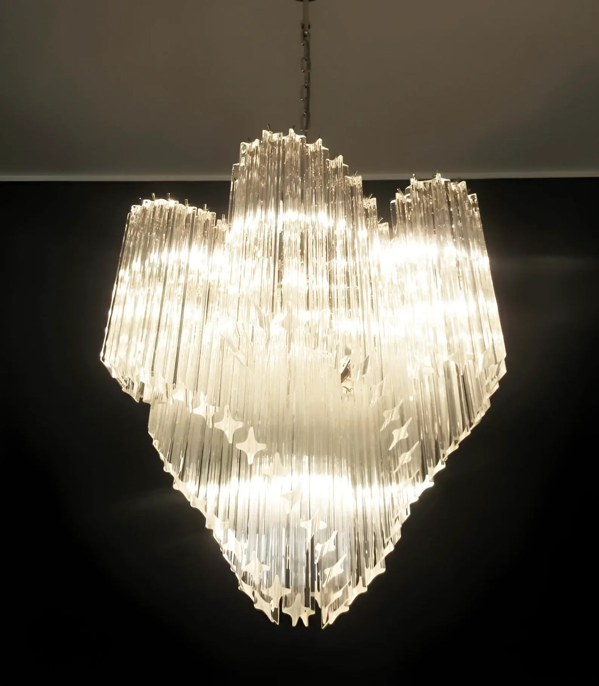 Murano Shaded Trasparent Prism Chandelier - view 7