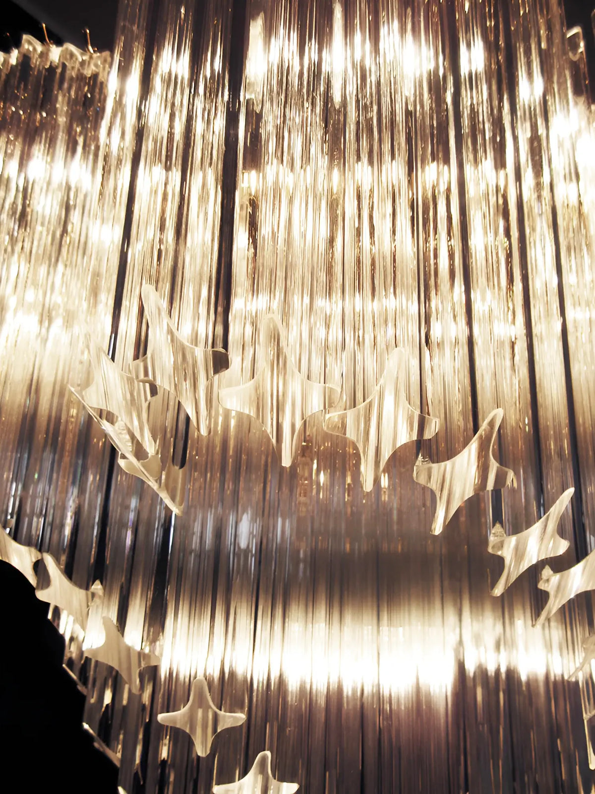 Murano Shaded Trasparent Prism Chandelier - view 13