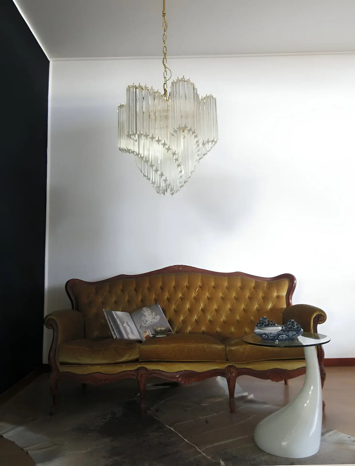 Murano Shaded Trasparent Prism Chandelier - view 3