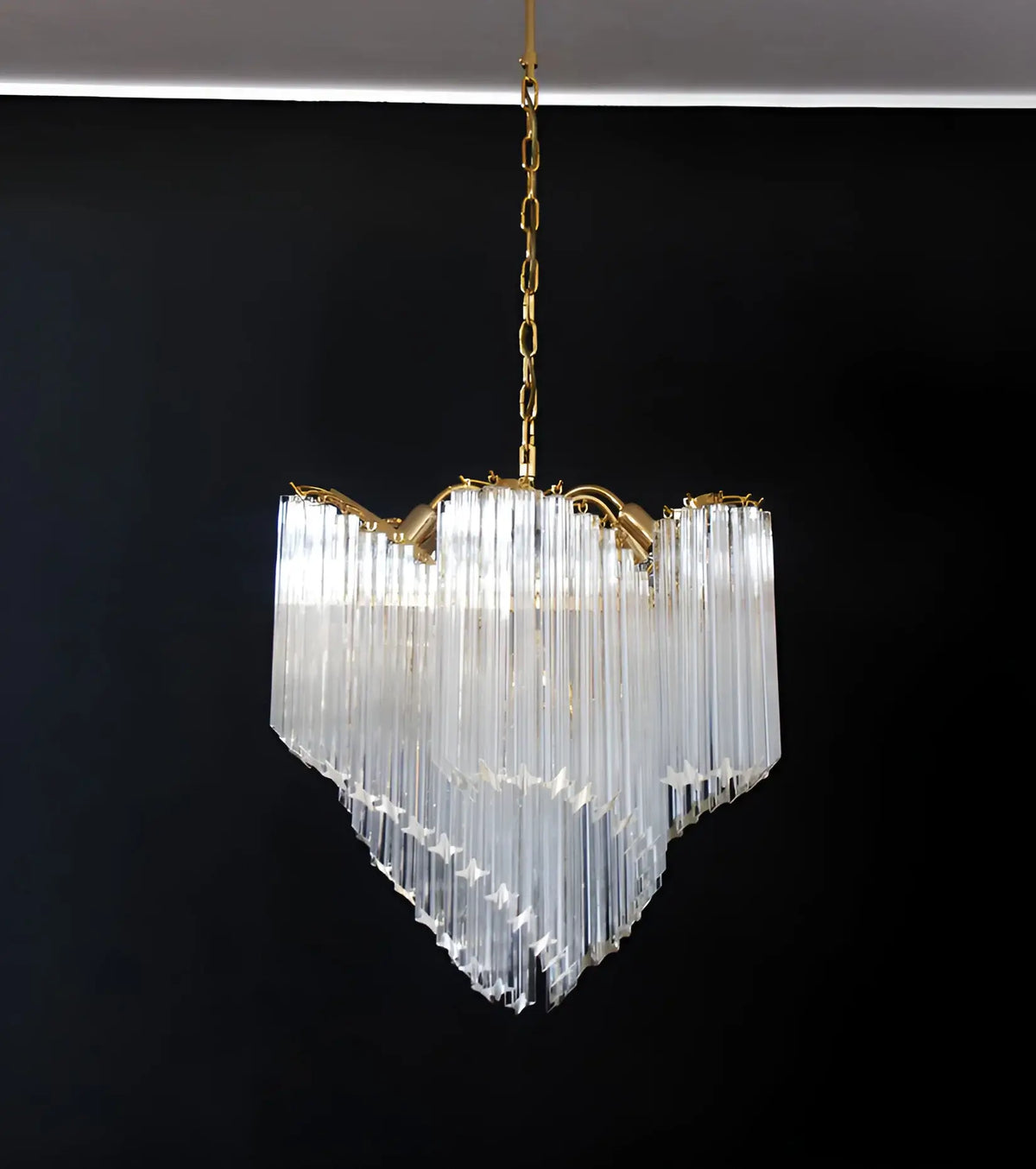Murano Shaded Trasparent Prism Chandelier - view 8