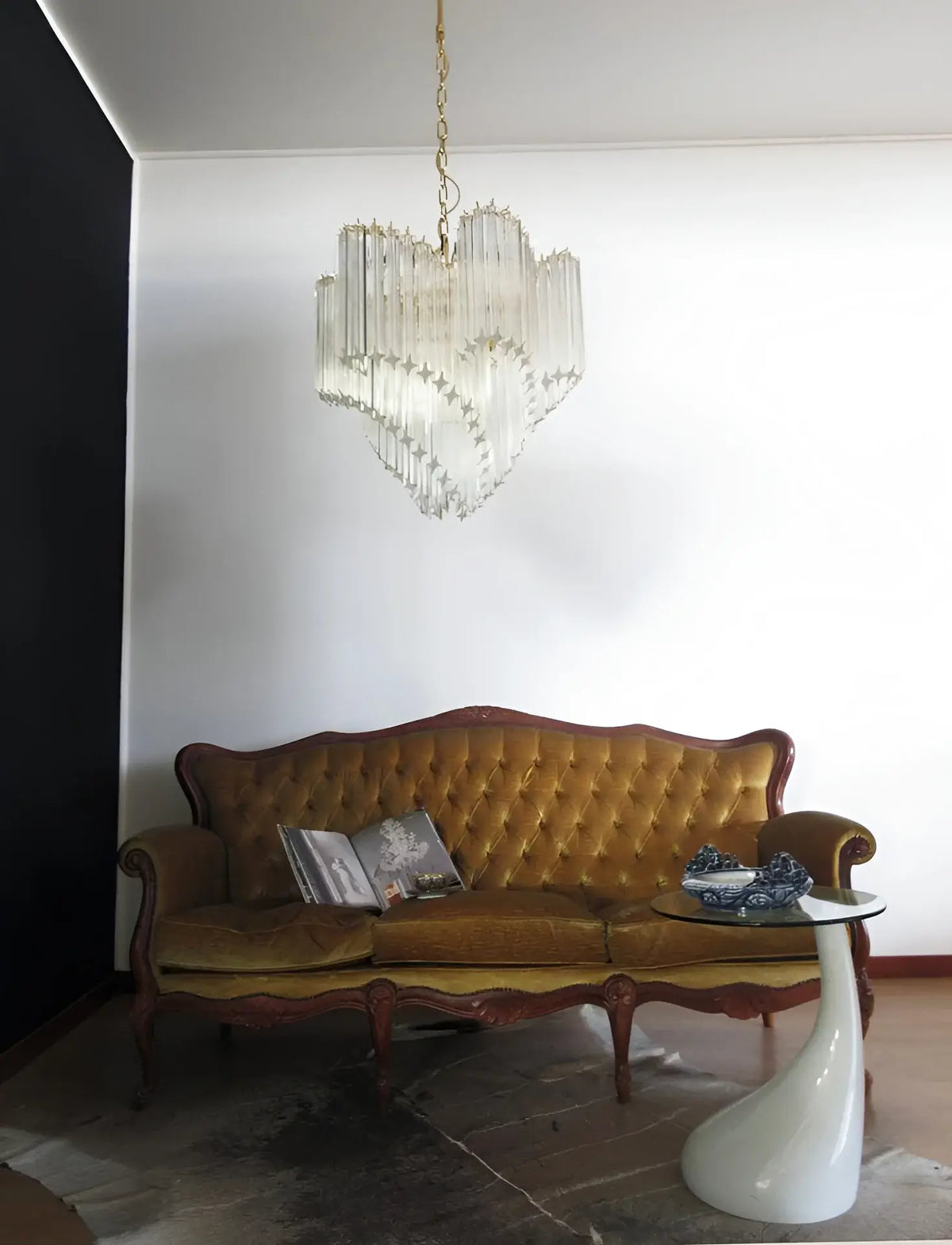 Murano Shaded Trasparent Prism Chandelier - view 5