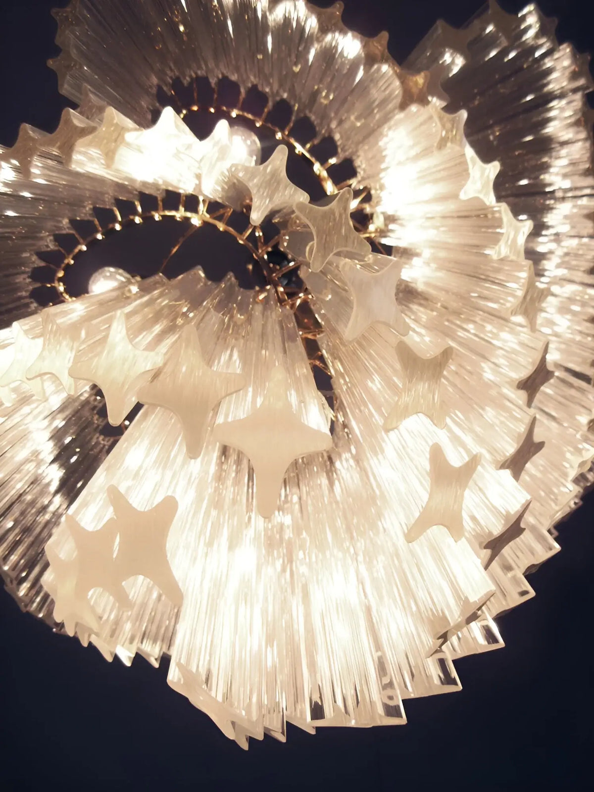 Murano Shaded Trasparent Prism Chandelier - view 14