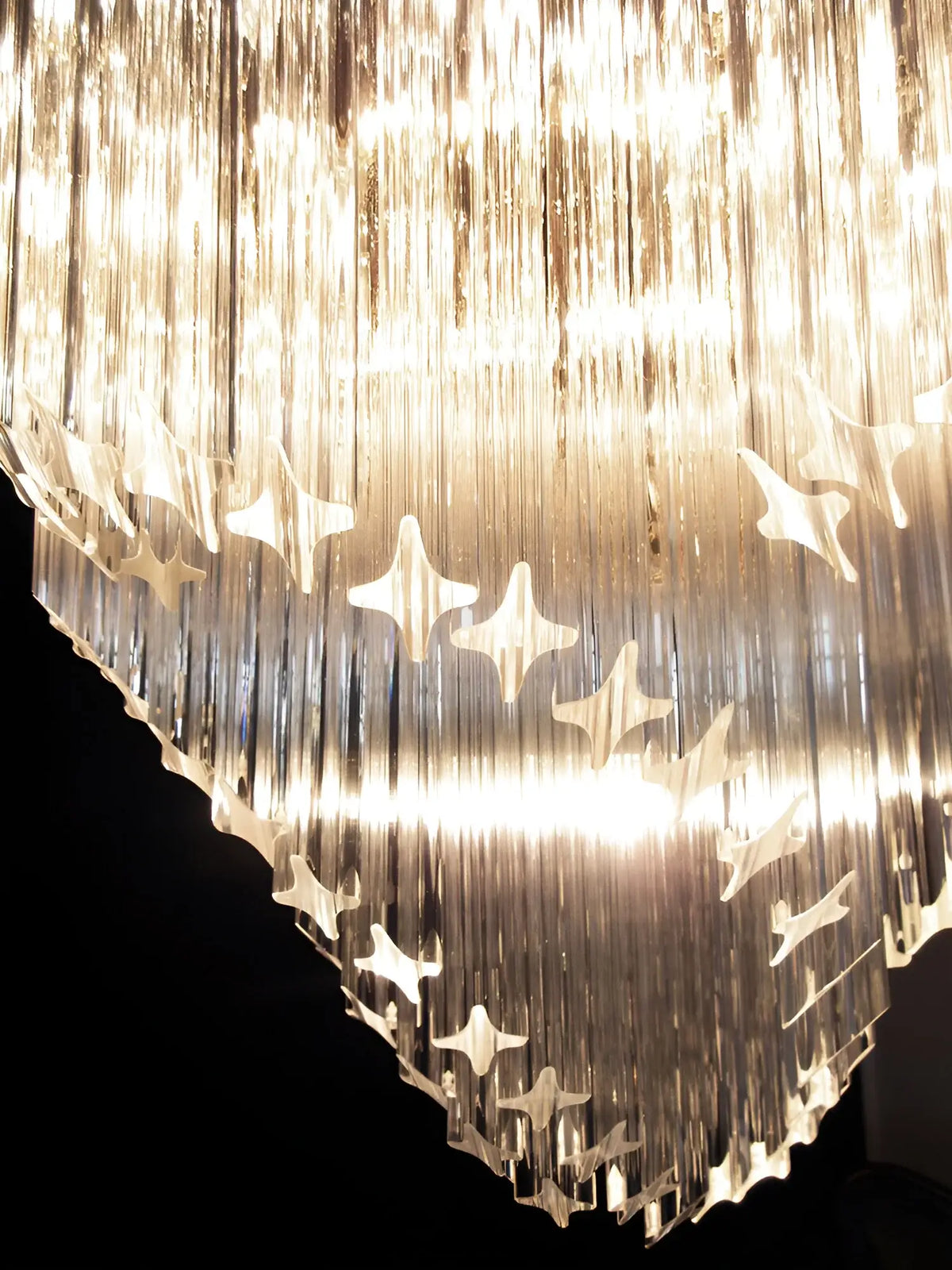 Murano Shaded Trasparent Prism Chandelier - view 12
